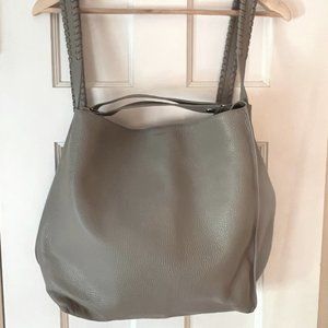KITA SMALL LEATHER BACKPACK | GREY